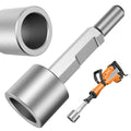 Ground Rod & T-Post Driver, 1-3/16" Hex Shank for Demolition Hammer | 65A shank, fits Vevor jackhammer, drives fence posts rebar and grounding rods, heavy duty