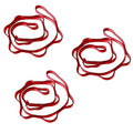 53 Inches Nylon Daisy Chains Rope Climbing Lanyard Straps Looped Strong Slings 23 kN Aerial Yoga Webbing - color: 3PCS Red