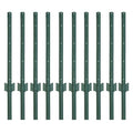 10-Pack 3 Feet Heavy-Duty Metal U Fence Posts for Wire Fencing | No-Dig Design · Powder-Coated Steel · For Garden, Yard & Animal Barrier - size: 3 Feet