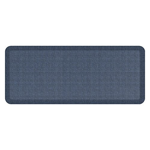 NewLife by GelPro Anti-Fatigue Designer Comfort Kitchen Floor Mat, 20x48, Tweed High Tide Stain Resistant Surface with 3/4” Thick Ergo-Foam Core for Health and Wellness - color: Tweed High Tide, size: 48"L x 20"W x 0.8"Th