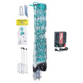 RentACoop 42" Electric Anti-Predator Poultry Fence and 0.6 Joule Plug-in Electric Fence Energizer Bundle