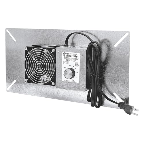 Tjernlund V1D UnderAire Crawlspace Ventilator Fan Moisture Mold Reducing, 110 CFM - size: 110 CFM, style: With Dehumidistat