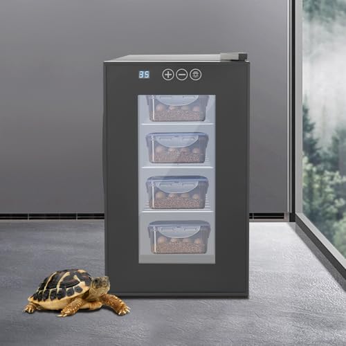 23L Cabinet Incubator, Reptile Egg Incubator with Constant Temperature 10-40°C, Cooling and Heating Incubator for Snakes Turtle Lizard Bearded Dragon Eggs