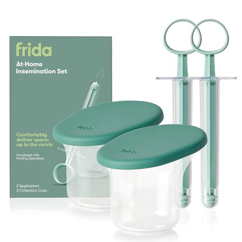 Frida Fertility At-Home Insemination Kit for Conception Support, Easy DIY | Easy DIY Insemination Kit Developed with Specialists, Minimal Sperm Waste, 2 Applicators & Cups - style: 2 Collection Cups