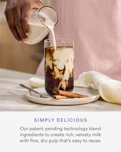 Nama M1 - Plant-Milk Maker - Homemade oat and nut milk - White | Homemade Oat and Nut Dairy Alternative - Barista Quality Creamy Texture - Blends and Strains in Minutes - Easy to Clean - color: White