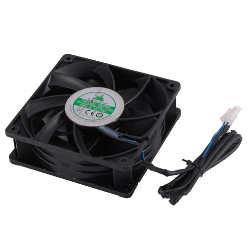 XY-12038B2H High Air Volume Fan, EC Brushless Fan XY12038B2H 110V-240V 0.06A 12CM 120×120×38mm 50/60HZ Cabinet Case Cooling Fans 2PCS