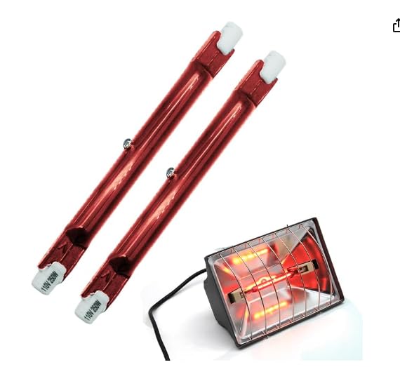Chicken Coop Heater Brooder Bulb Repalcement for Chicken Coop Heat Lamp 250W Chicken Coop Heater Temperature Adjustable Chicken Brooder Heat Lamp Chicken Heaters for Chick Kitten Puppy Pets