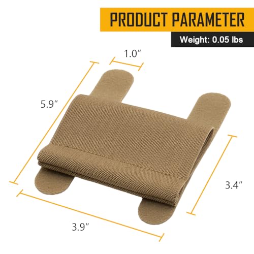 IDOGEAR Sports Tactical Tourniquet Pouch First Aid Holder for CAT Gen7, Combat Trauma Kit for Tactical Vest Belt - color: Coyote Brown