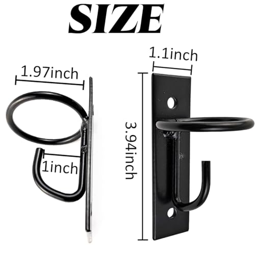 ROYHOO 2PCS Bucket Hooks for Horses Equestrian Bucket Hook Metal Water Bucket Hangers Horse Stalls Feed Bucket Barn Farmhouse Supplies (2)