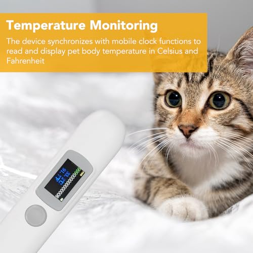 Animal Microchip Tag Reader, Accurate Temperature Readings Pet Microchip Scanner for Animal Management