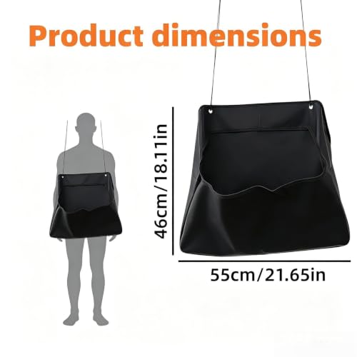 Horse Hay Bag Large Capacity Waterproof Opening Bag with Strap | Goat Hay Feeder for Livestock Grain Cattle Cow Lamb Calf Farm Stall Barn Fence Wall Outdoor