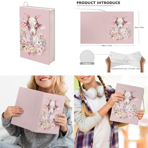 Upetstory Goat Backpack Backpack for Girls Kids Teen School Bag Set with Insulated Lunch Bag Pencil Case Water Bottle Sleeve Book Cover Schoolbag Book Bags Travel Hiking Camping Daypack Rucksack - color: Goat