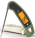 Lavatools Javelin® PRO Classic Ultra-Fast 2-Second Professional Digital Instant Read Meat Thermometer for Grill and Cooking, Auto-Rotating Backlit Display, IP65 Water Resistant – Olive - color: Olive