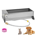 Automatic Livestock Water Trough Large Capacity, Self Filling Dog Waterer | Outdoor Animal Drinking Water Bowl Dispenser with Float Valve, Stainless Steel Water Trough for Horse,Goat,Pig,Dog,Sheep