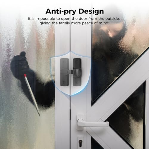 2 Pcs Degree Barn Door Latch, 180/90 Sliding Barn Door Lock，Sliding Gate Latch Lock for Cabinets, Barn Door, Bathroom, Gardenr Doors (Black)