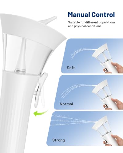Ear Wax Cleaner - One-Hand Ear Wax Removal Kit | Manual Ear Irrigation Flushing System, Safe, Comfortable & Easy to Use Earwax Removal Kit, White - style: White