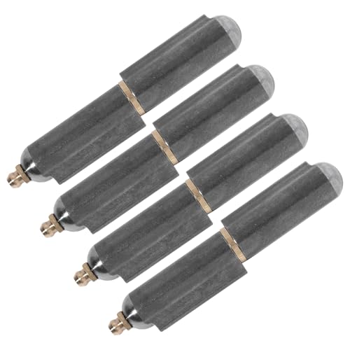 4 Pcs 6 Inch BBQ Smoker Weld on Bullet Hinges,Heavy Duty gate hinger,Carbon Steel Weldable Barrel Hinge for Swing Door Trailer Ramp - size: 6 Inch