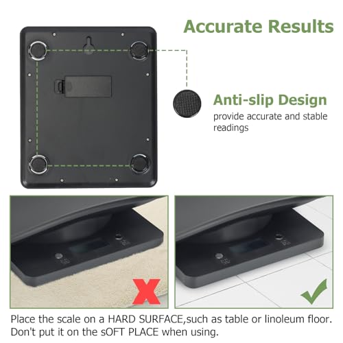 Digital Small Animals Scales for Weighing with Tape Measure, Puppy Whelping Scale Weigh Your Kitten, Rabbit with High Precision (Black Pet Scale&Tape) - color: Black Pet Scale&Tape