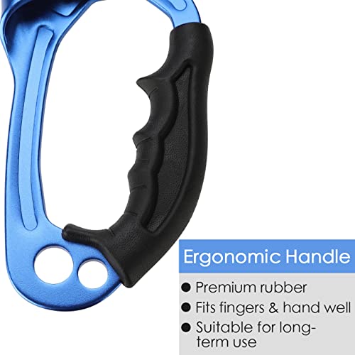 Climbing Hand Ascender for Rock Climbing Arborist (Right and Left) for 8~13 mm Rope - color: Left and Right