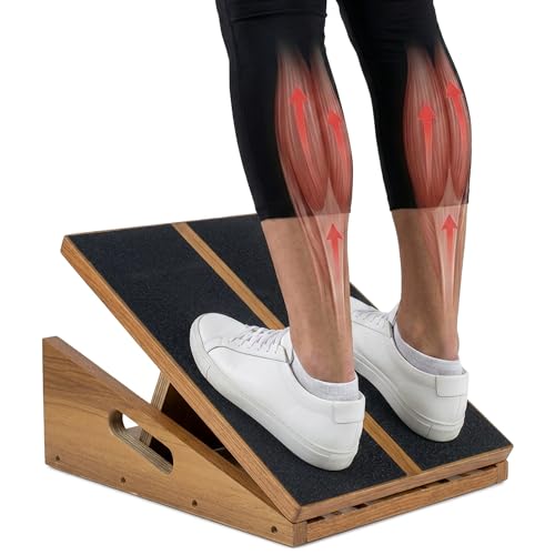 Slant Board for Exercise - 500 lb Weight Capacity, Calf Stretch Board, Stretch & Mobility Board for Physical Therapy Anti Slip Design with 5 Angle Adjustable Incline Board for Knee Ankle Pain Relief