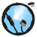 lifeegrn Misting Cooling System, Outdoor Misting System for Patio, 82 FT Misting Line+21 Mist Nozzles+3/4" Brass Adapter,Outdoor Mister System for Patio Garden Trampoline Greenhouse - size: 82 FT
