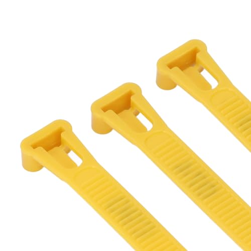 100Pcs Chicken Leg Rings, 1-100 Numbered Poultry Chicken Identification Leg Ankle Bands Tags Reusable Zip Tie for Ducks Chicks Pigeons Goose (Yellow) - color: Yellow