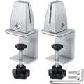 2 Packs Sneeze Guard Support, Aluminum Adjustable Partition Clamp, Acrylic Desk Divider Support, Desk Shield Clamp Privacy Panel for Counter - size: Sideclamp - 2pcs