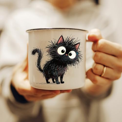 GLOBLELAND 18 Sheets Funny Black Cat Transfer Stickers 3.9x3.6inch Furry Black Cat Rub on Transfer Stickers UV DTF Cup Wraps Decals for Furniture Vase Glass Mason Jar Decorations Art Crafts - style: Black Cat