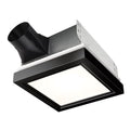 Broan-NuTone 110 CFM Decorative Bathroom Exhaust Fan with LED Light and Matte Black Trim, ENERGY STAR® certified