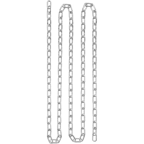 VEVOR Grade 30 Chain 1/4 Inch by 100Ft Length Grade 30 Proof Coil Chain Zinc Plated Grade 30 Chain for Towing Logging Agriculture and Guard Rails - size: 1/4 Inch x 100 Ft