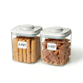 Dog Food Storage Containers Set with One-Touch Lid, 2-Pack (2.8 QT / 2.65 L) BPA-Free Cat Food Storage Container，Stackable Durable PET, Best for Dog Treats, Supplements & Daily Feeding - color: 2.8QT*2