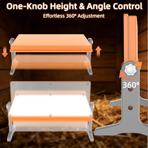 Chick Brooder Heater Plate, 12"x7.9" Warm Brooder Plate for Chicks Poultry | Chicken Brooder with Adjustable Height, Angle & Temperature, 50W Heat Plate for Chicks Poultry, Warm like Mother Hen