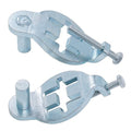 T-Post Gate Hinge Pins, 5/8" Pin Shank Compatible with Metal T Post, Galvanized Steel, Ideal for Chain Link Gates, Farm & Backyard, 2-Pack