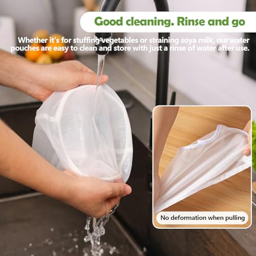 Cheese Cloth Bag For Straining, Nut Milk Bag - Reusable Straining Bags For Nut Milk, Soy Milk, Dumpling Fillings, And More (3, M) - size: M