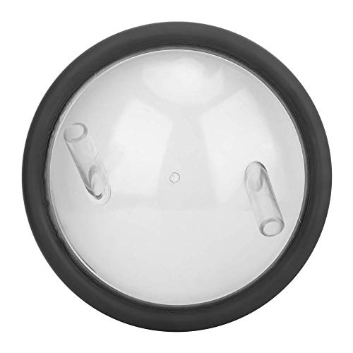 Milk Bucket Lid, Food Grade Transparent Milk Bucket Lid and Gasket with 2 Openings Fits 25 to 30 L Milking Machine Buckets, Dishwasher Safe