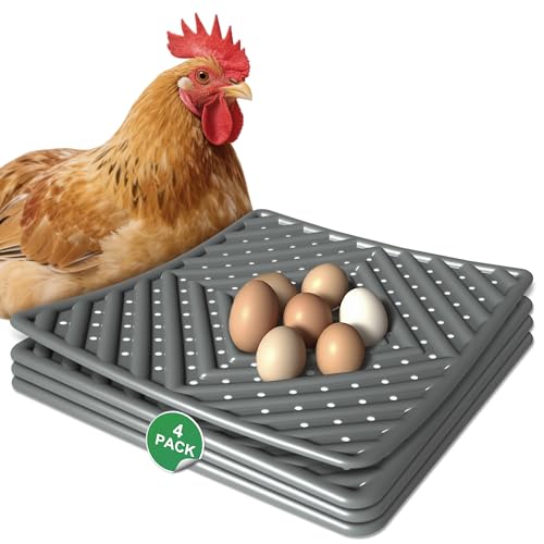 Chicken Nesting Pads for Coop, 4 Pack Washable Reusable Nesting Box Pads | Soft Nesting Box Pads for Chickens Laying Eggs, Washable Reusable Design, Easy Coop Bedding Replacement