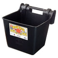 Little Giant® Plastic Hook Over Feeder | Mountable Livestock & Pet Feed Bucket | Horse Feed Bucket | Made in USA | 15 Quarts | Black - color: Black, size: 15 Quart