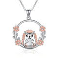 Goat Necklace Crystal Goat Necklace Sterling Silver Heart Goat Necklace Animal Pendant Jewelry for Women Goat Gift for Goat Lovers - style: Hedgehog
