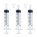 5mL Syringe for Liquid, Food, Oral, Scientific Labs, Measurement, Dispensing, Press-In Adapter, Craft, Big Tip with Cap- 3 Pack 5ml Syringes with tsp & mL Measurement - style: 5 ml-tsp