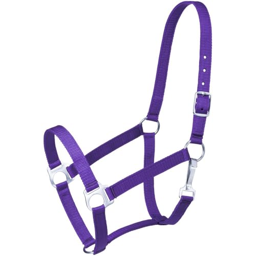 Tough1 Economy Pony Halter - color: Purple, size: Horse