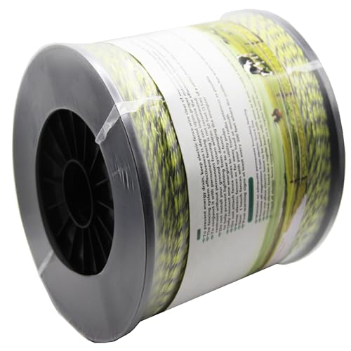 Electric Fence Polywire 3444 Feet, 1050 Meters 6 Conductors Portable Electric-Fence Rope for Reliable Conductivity and Rust Resistance - size: 3444 Feet