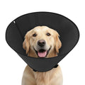 Soft Dog Cone Collar to Stop Licking After Surgery, Mesh Breathable Pet Recovery Collar for Large Medium Dogs, Elizabethan Cone Alternative(XXL) - color: Black, size: XXL