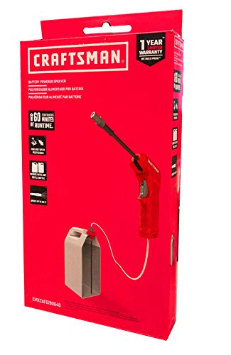 CRAFTSMAN Battery Powered Sprayer Wand (CMXCAFG190640) Easily Attaches to Most Ready to Use Chemical Bottles for Gardening, Lawn and Disinfecting