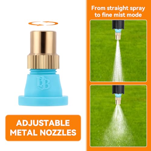 Metal 6-Nozzle Poly Boom Wand with 3/8" Brass Fitting, 7.5 Ft. ATV sprayer Boom, Wide-Coverage Agricultural & Lawn Spray Attachment for Tractors/UTVs (Metal Wand) - style: Metal Wand
