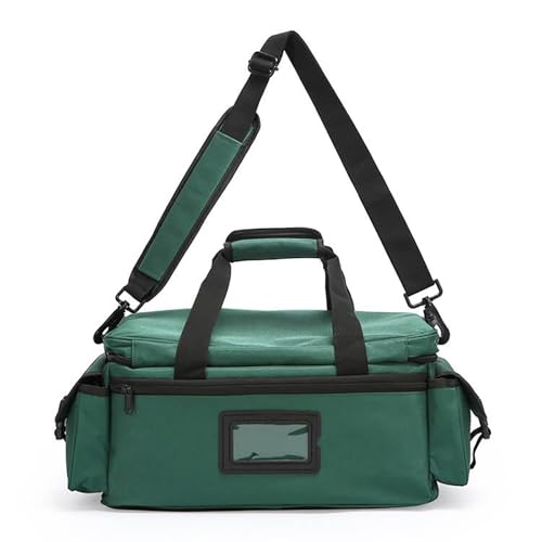 First Aid Bag,Medical Bag,First Responder Bag for Trauma,Medical Bag Organizer with Detachable Dividers for Nurses,Home Health Care,EMT(Bag Only) - color: Green