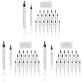 60 Pack 1ml Syringe for Liquid, 1cc Plastic Small Syringes for Scientific Labs, Measuring Liquids, Feeding Pets, Medical Student, Oil or Glue Applicator, Non-Sterile, No Needle - size: 1ml Syringes-20pcs (Pack of 3)