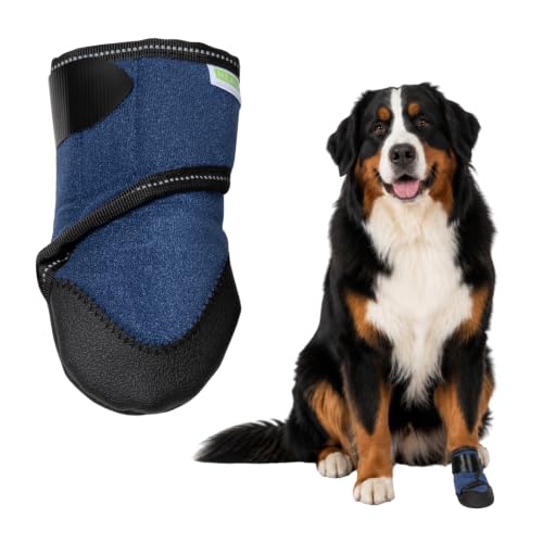 Healers PetCare Medical Dog Boot, Single, No Gauze, X-Large | Single bootie, gauze sold separately, breathable knit, non-slip rubber sole, adjustable Velcro strap - size: X-LARGE