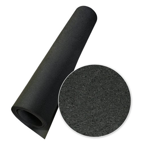 Rubber-Cal Elephant Bark Rubber Flooring - 3/16" Thick - color: Black, size: 36"L x 48"W x 0.2"Th
