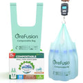 Compostable Trash Bags with handle-tie,Garbage Bags, 2.6 Gallon,Food Waste Bags,Small trash bags for compost bin kitchen,Certified by BPI and OK Compost (2.6G-50count) - color: 2.6G-50count