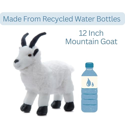 The Petting Zoo Mountain Goat Stuffed Animal, Wild Onez, Kids Gifts, 12 in | Mountain Goat Realistic Wildlife Zoo Animals by Zoologee. Great Toys for Girls and Boys. Plush Gifts for Kids